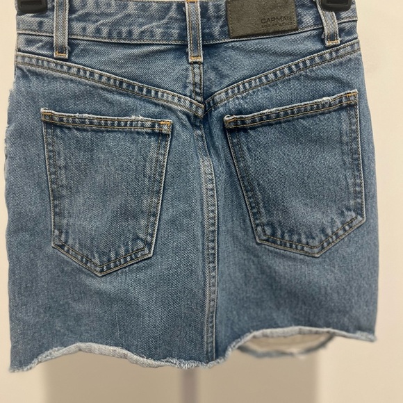 Carmar Blue Distressed Mini Skirt - Picture 2 of 2